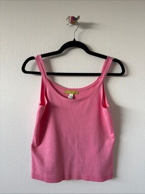 Sigrid Olsen Bright Pink Knit Tank Top